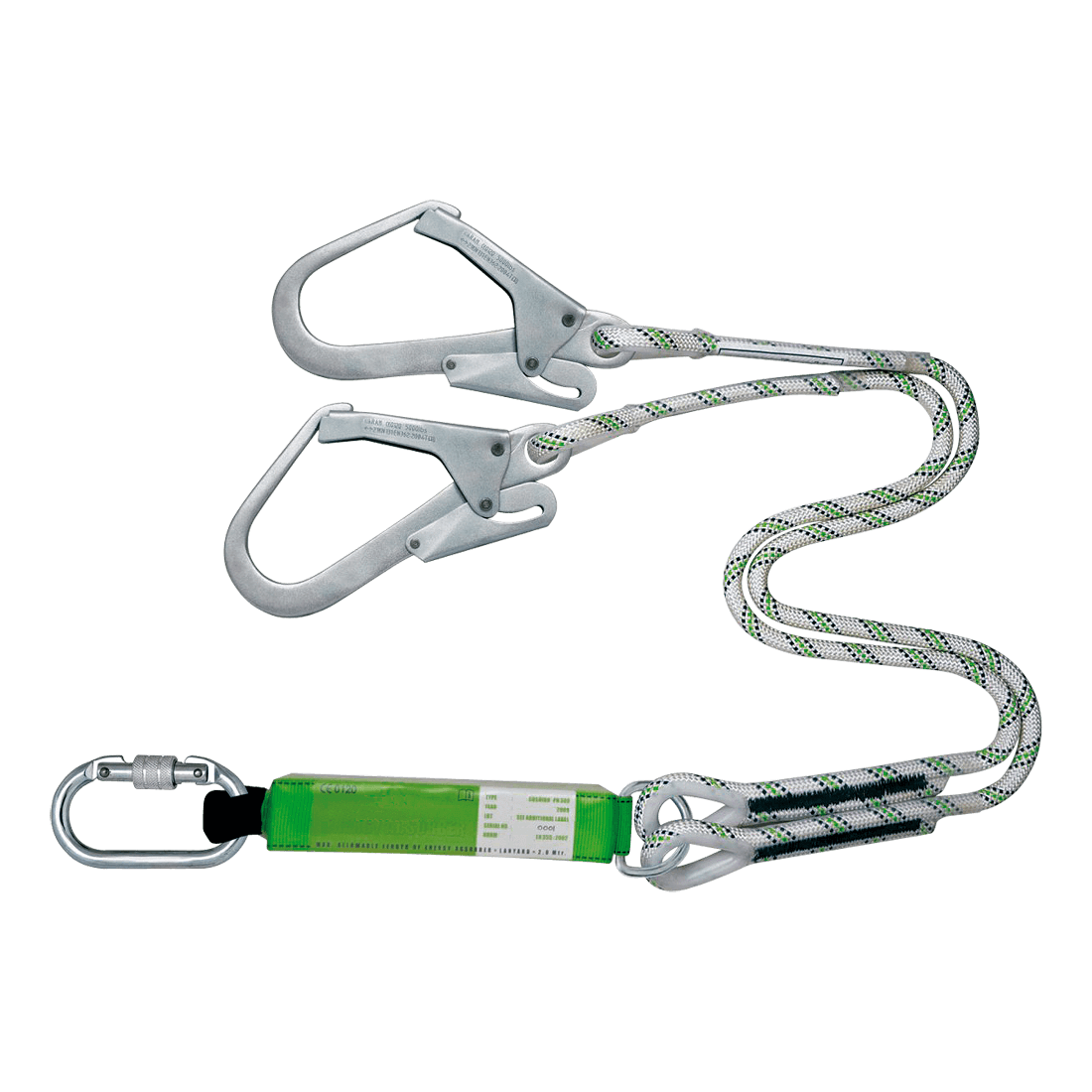 FORKED ROPE LANYARD ENERGY ABSORBER