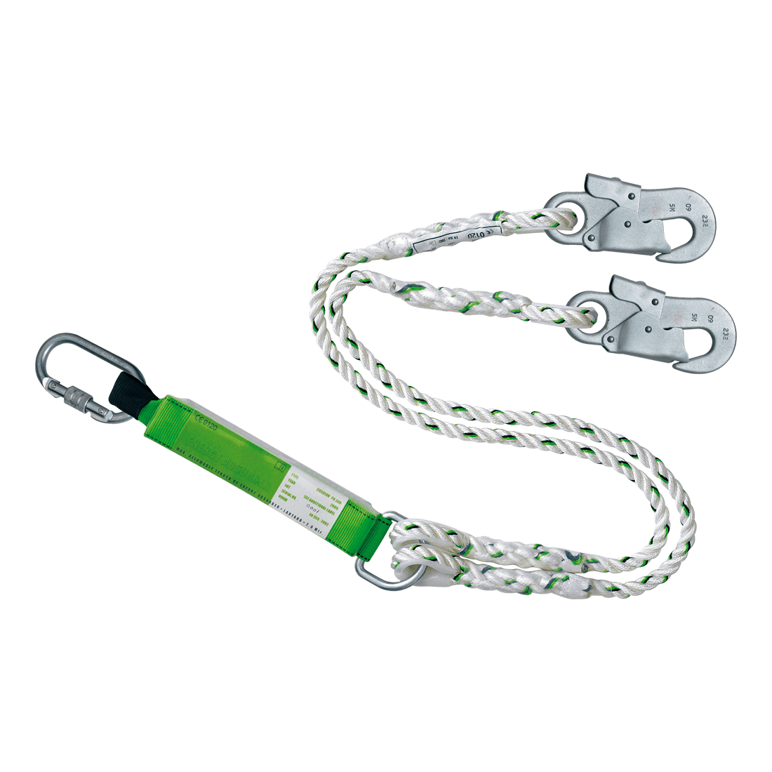 FORKED ROPE LANYARD ENERGY ABSORBER